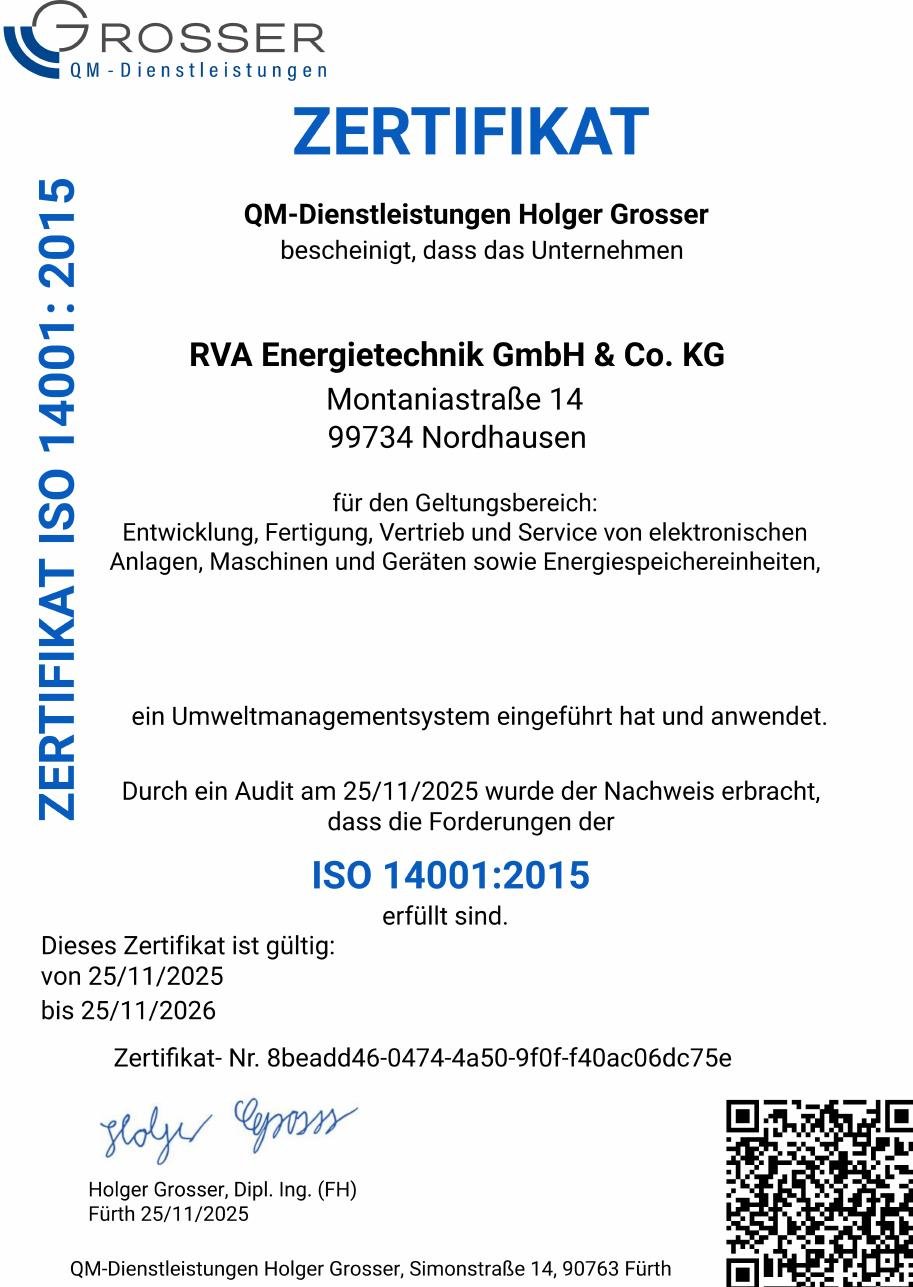 Rva zertifikat iso 14001 vorschau